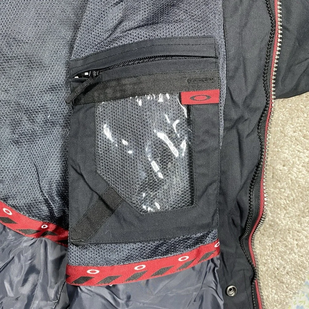 Vintage 90s Y2K Oakley Software Jacket Mens Large Nitro Fuel Full Zip Ski Black‎